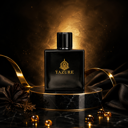 YAZURE Eau de Parfum 50ml – Luxury Black & Gold Fragrance